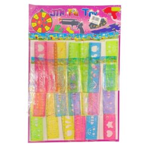 Plastic Template Ruler (S) 20pc